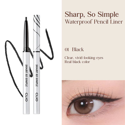 [CLIO] Sharp So Simple Waterproof Pencil Liner 01. Black