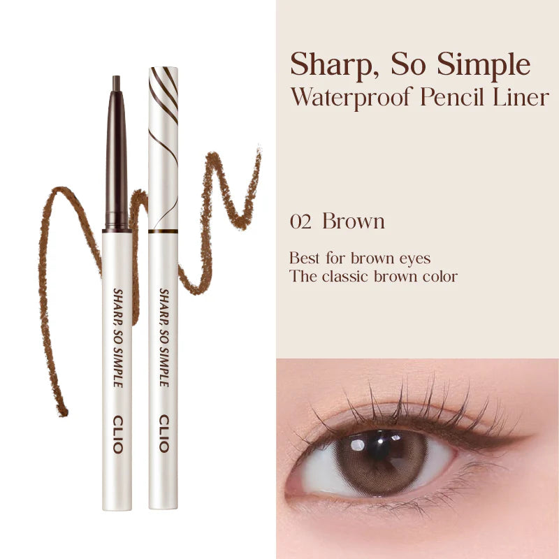 [CLIO] Sharp So Simple Waterproof Pencil Liner 02. Brown