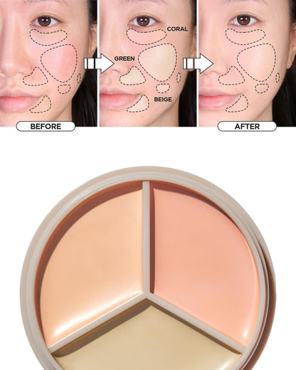 [THE SAEM] Cover Perfection Triple Pot Concealer 03. Correct Up Beige