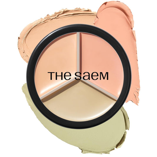 [THE SAEM] Cover Perfection Triple Pot Concealer 03. Correct Up Beige