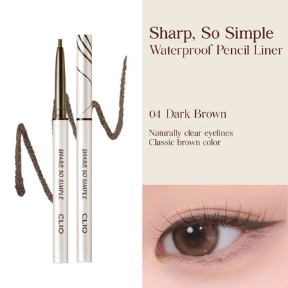 [CLIO] Sharp So Simple Waterproof Pencil Liner 04. Dark Brown