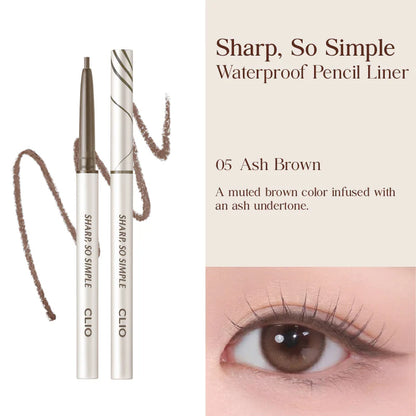 [CLIO] Sharp So Simple Waterproof Pencil Liner 05. Ash Brown