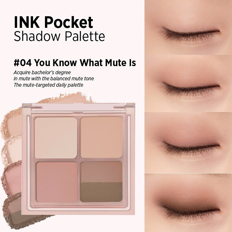 [PERIPERA] Ink Pocket Shadow Palette 004 You Know What Mute Is