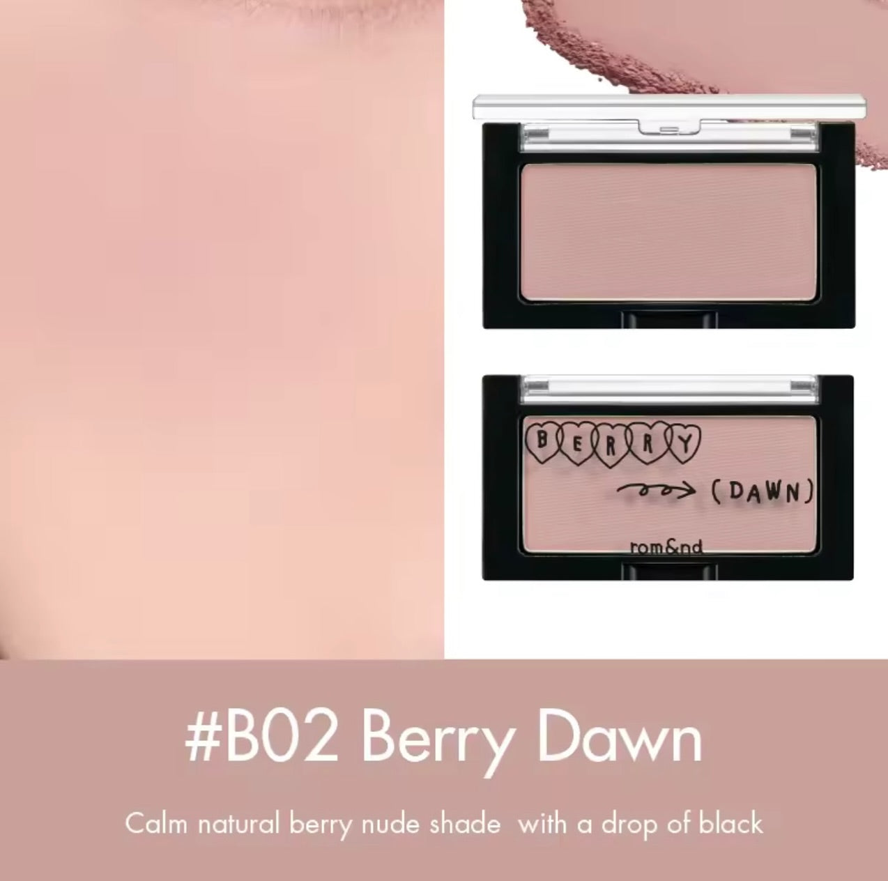 [ROM&ND] Better Than Cheek B02 Berry Dawn