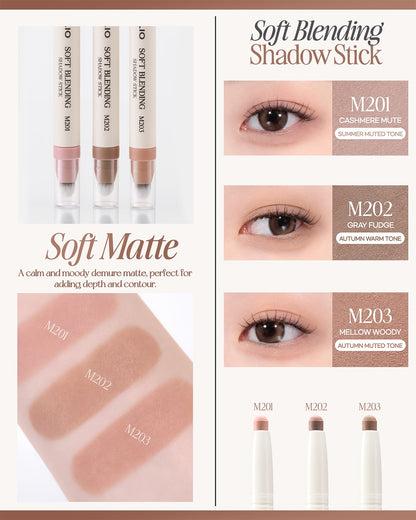 [CLIO] Soft Blending Shadow Stick M203 MELLOW WOODY
