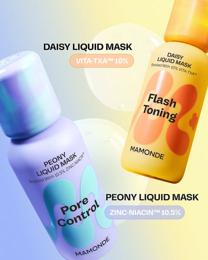 [MAMONDE] Flash Toning Daisy Liquid Mask 80ml Set