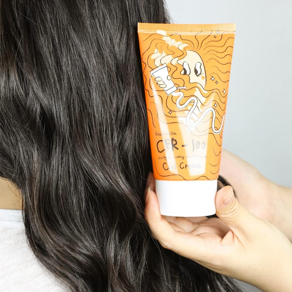 [ELIZAVECCA] CER-100 Collagen Coating Hair A+ Muscle Curl Cream 120ml