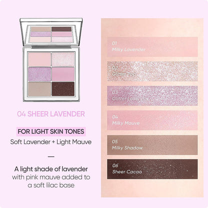 [AMUSE] Vegan Sheer Palette 01 Sheer Lavender