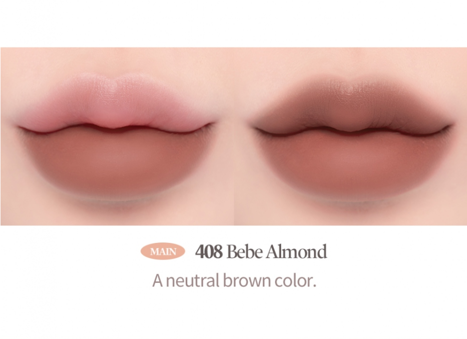 [LAKA] Bulky Matte Lipstick 408. Bebe Almond