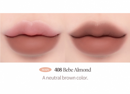 [LAKA] Bulky Matte Lipstick 408. Bebe Almond