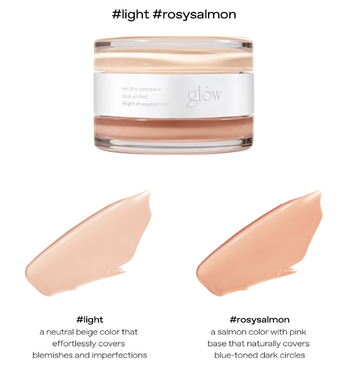 [GLOW] Not Dry Concealer #light #rosysalmon 10g
