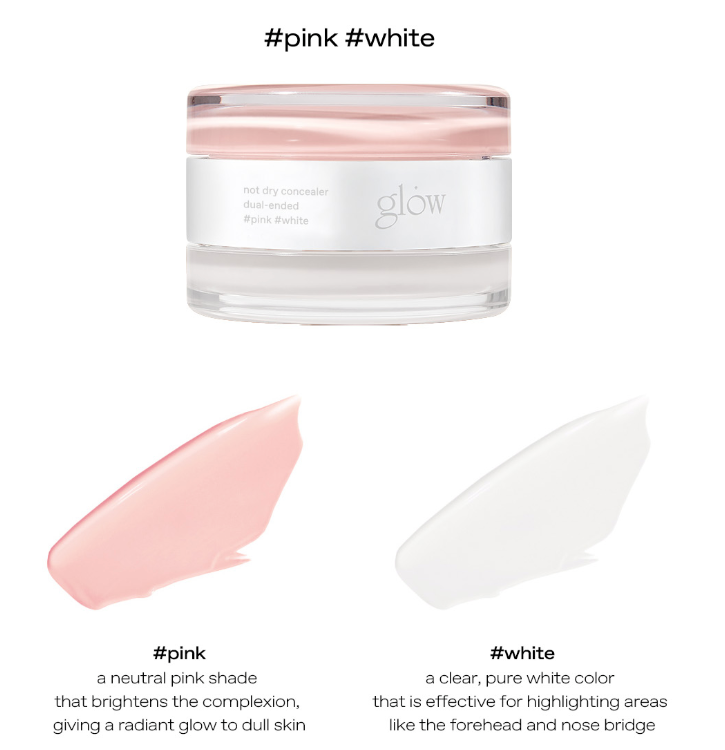 [GLOW] Not Dry Concealer #pink #white 10g