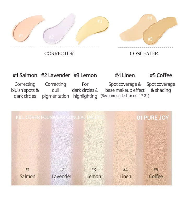 [CLIO] Kill Cover Founwear Concealer 01. Pure Joy