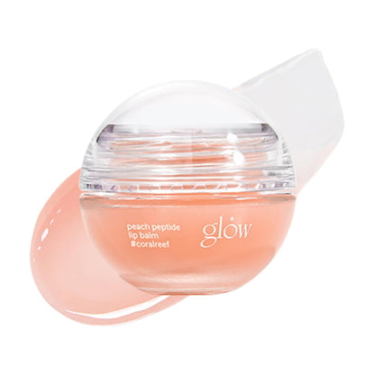[GLOW] Peach Peptide Lip Balm #coralreef